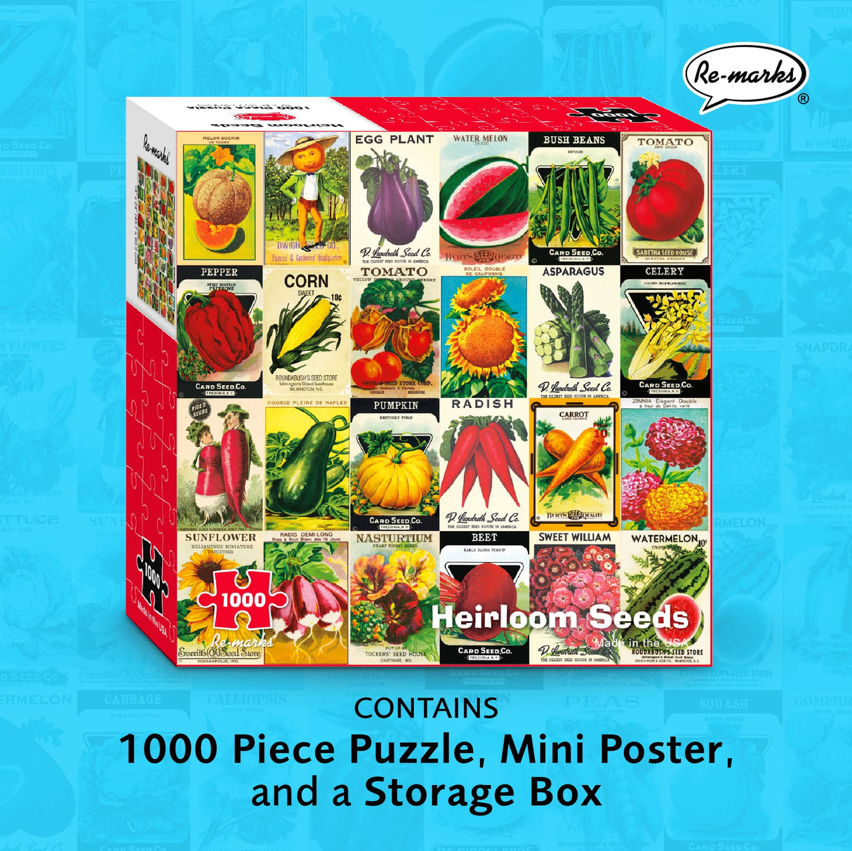 Re-marks - Heirloom Seeds 1,000-Piece Jigsaw Puzzle Re-Marks