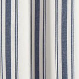 Lush Decor Farmhouse Stripe Yarn Dyed Eco-Friendly Recycled Cotton Window Curtain Panel Pair, 42" W x 95" L, Navy - Classic Modern Rustic Charm - Eco Friendly Cotton Fabric Lush Decor