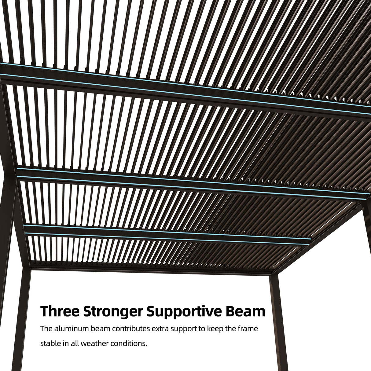 PURPLE LEAF Louvered Pergola 12' × 20' Outdoor Hardtop Gazebo Sun Shade with Adjustable Canopy Patio Aluminum Retractable Roof for Outside Deck Backyard Pavilion PURPLE LEAF