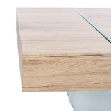 SAFAVIEH Home Collection – Jacob Natural Rectangular Floating Coffee Table with Glass Legs, Modern Architectural Design (COF7001C) SAFAVIEH