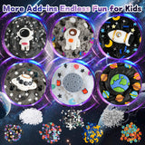 LAWOHO 6 Pack Galaxy Slime Kit for Kids- Cloud, Butter & Clear Slimes with Space Add-ins, 360ml Black Slime for Boys Girls, Kids Slime Kits for Easter Christmas Halloween Birthday, Space Party Favors LAWOHO