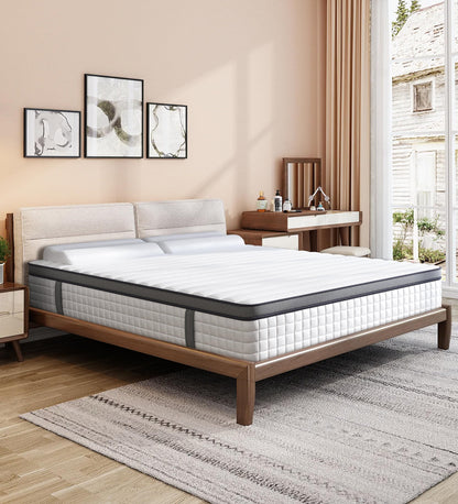 elitspace Full Size Mattress,12 Inch Full Mattress in a Box,Hybrid Memory Foam Spring Full Mattresses,Soft and Comfort Medium Firm Mattress,CertiPUR-US Certified.