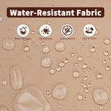 ZJEYEJZ 6 Pieces Patio Furniture Set - All-Weather Outdoor Wicker Sectional Conversation Sofa, Rattan Patio Seating Sofa Set with 4'' Cushion and Glass Table for Porch Poolside, Brown ZJEYEJZ