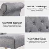 Yaheetech Dining Chairs Set of 2 Fabric Upholstered Dining Chairs High Back Padded Chairs Button Tufted Parsons Kitchen Chairs With Solid Wood Legs for Home, Dining Room, Kitchen, Dark Gray(1 package) Yaheetech