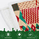 Nord ECO Christmas Throw Blanket, Christmas Decorations Gifts for Women, Sherpa Flannel Fleece Winter Holiday Blanket, Fluffy Cozy Soft Christams Throws for Couch Sofa Bed, ChristamsRhombus, 50" X 60" NORD ECO