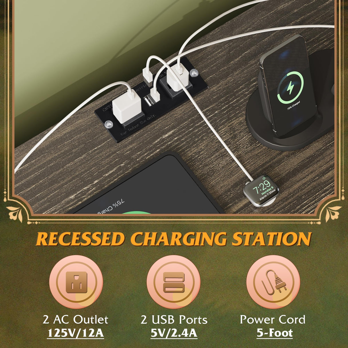 WLIVE Black Dresser for Bedroom, TV Stand for Bedroom for 55 inch TV with Charging Station and LED Lights, Fabric Chest of Drawers with Open Shelves, 8 Drawers Dressers for Living Room, Closet WLIVE