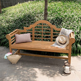 Cambridge Casual Lutyens Outdoor Garden Bench for Patio Furniture, 5-Foot, Natural Teak Cambridge Casual