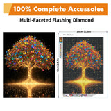 Yeadiffy Diamond Art Painting Kits for Adults Diamond Art Kits for Adults Beginners,5D Translucent Gems Diamond Painting,DIY Full Drill Diamond Gem Art and Crafts 12x16inch (Tree) Yeadiffy