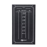 BETTERLINE Large Professional Scoreboard Chalkboard for Cricket and 01 Darts Games - 15.5" x 9" Inch (39.3 x 22.9 cm) - Black Board - Eraser and 2 Chalk Pieces Included BETTERLINE