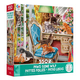 Ceaco - Paws Gone Wild - Kittens in The Bedroom - 550 Piece Jigsaw Puzzle Ceaco