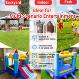 RETRO JUMP Inflatable Bounce House, Bouncy House for Kids Outdoor, Inflatable Kids Bounce House with Jumping Ball Pit & Basketball Hoop, Ocean Balls, Blower, Patch Kits, Stakes, Carrying Bag RETRO JUMP