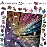 Hard Impossible Wooden Puzzles for Adults 340 Piece, Challenging Difficult Wood Puzzles for Adults, Colorful Gradient Puzzle for Adult BBOLDIN