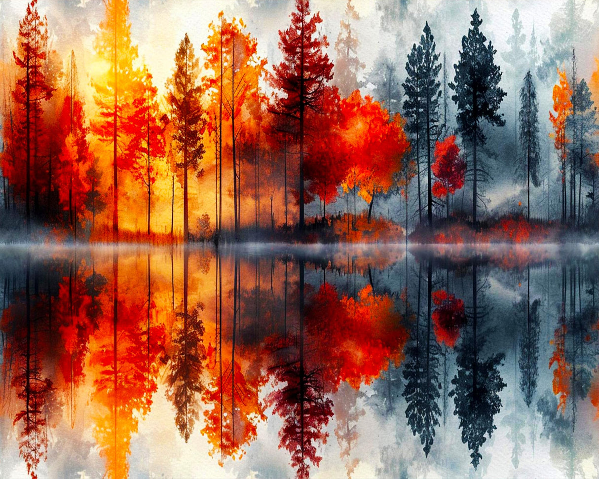 igoodom Paint by Numbers Kit for Adults – Landscape Adult Paint-by-Number on Canvas, DIY Acrylic Painting Set for Home Decor, 16x20in igoodom