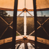 Gazelle Tents™, G5 5-Sided Portable Gazebo, Easy Pop-Up Hub Screen Tent, Waterproof, UV Resistant, 4-Person & Table, Desert Sand, 85" x 115" x 106", GG501DS Gazelle Tents