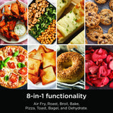 Ninja Flip Toaster Oven&Air Fryer, 8-in-1 Functionality, Flip Up&Away Capability for Storage Space, LargeCapacity, Air Fry Basket, SheetPan, Wire Rack&Removable Crumb Tray, Stainless,1800 watts, SP151 Ninja