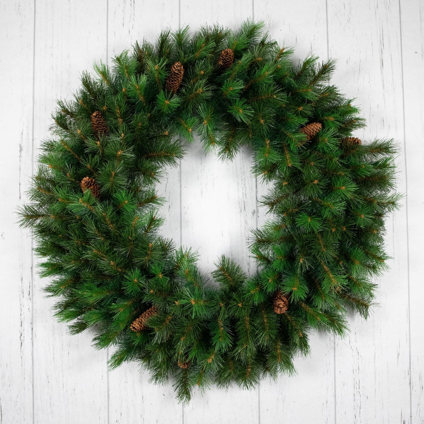 Northlight Royal Oregon Pine Artificial Christmas Wreath with Pinecones - 48" - Unlit