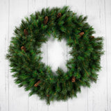 Northlight Royal Oregon Pine Artificial Christmas Wreath with Pinecones - 48" - Unlit Northlight