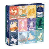 Galison Cat Zodiac 500 Piece Puzzle, Multicolor, 1 EA Galison