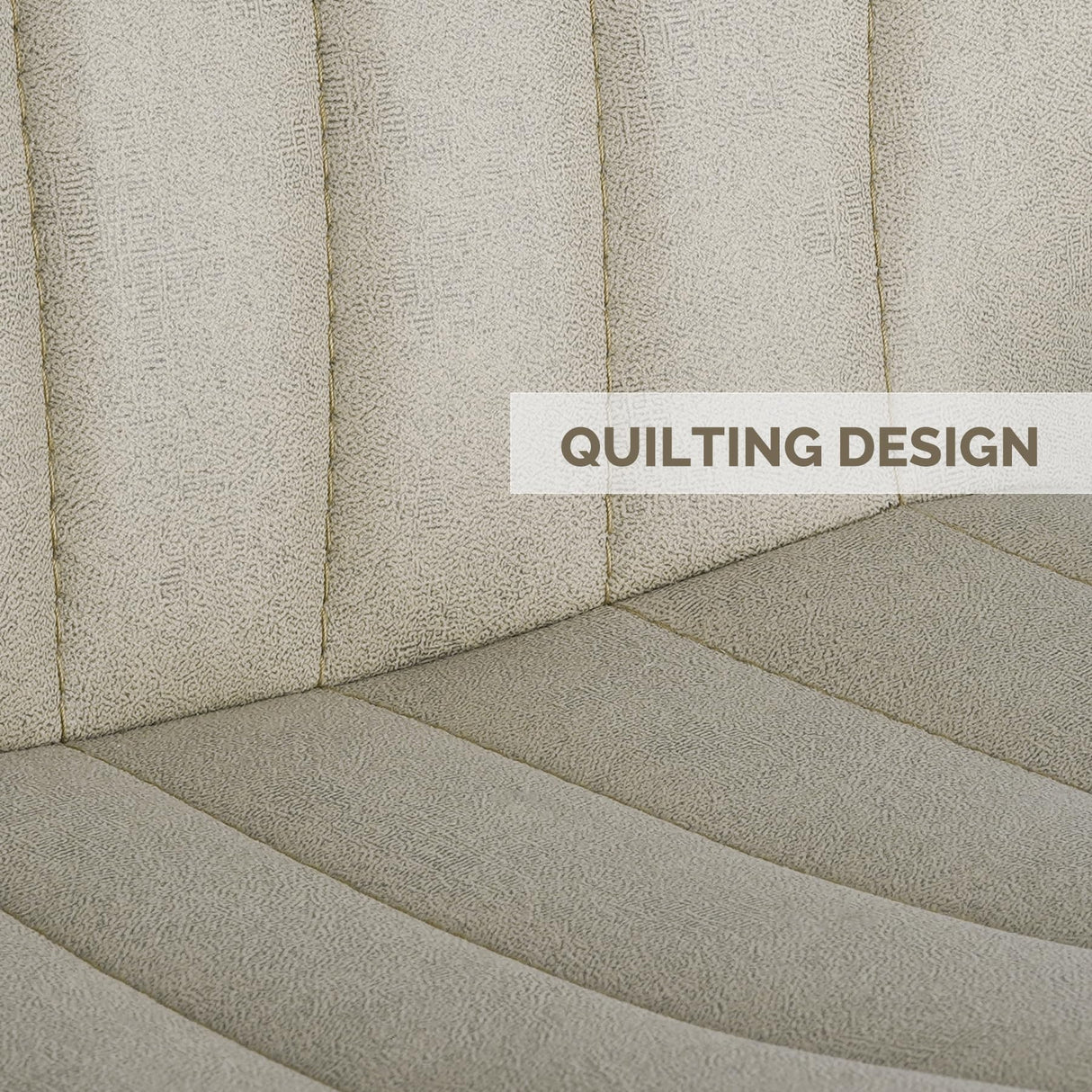 Nalupatio Dining Chairs Set of 4, Modern Dining Room Chairs Comfy Backrest Thick Upholstered Kitchen Chairs 19IN Height with Metal Legs Beig Nalupatio