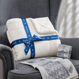 Bedsure Sherpa Fleece Throw Blanket for Couch - Thick and Warm Blanket for Winter, Soft Fuzzy Plush Throw Blanket for All Seasons, White, 50x60 Inches Bedsure