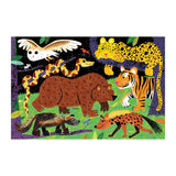 Mudpuppy’s Land Predators 100 Piece Glow in The Dark Puzzle, Includes 100 Glow in The Dark Pieces, Perfect for Ages 5+, Turn Out The Lights and Let The Completed Puzzle Glow! Mudpuppy