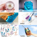 Bundle Set of LET'S RESIN 1 Gallon Epoxy Resin and 16 Colors Tranluent Epoxy Resin Dye LET'S RESIN