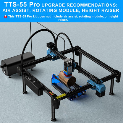 TTS-55 PRO 5500mW Laser Engraver Machine Laser Cutter Laser Cutting Engraving Tool for Wood Metal Aluminum Glass Leather - WoodArtSupply