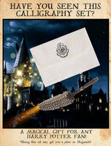 Harry Potter Calligraphy Set With Feather Quill Pen Ink A5 Paper Envelopes Stamp Stickers Fun Writing Kit Gifts for Kids Harry Potter