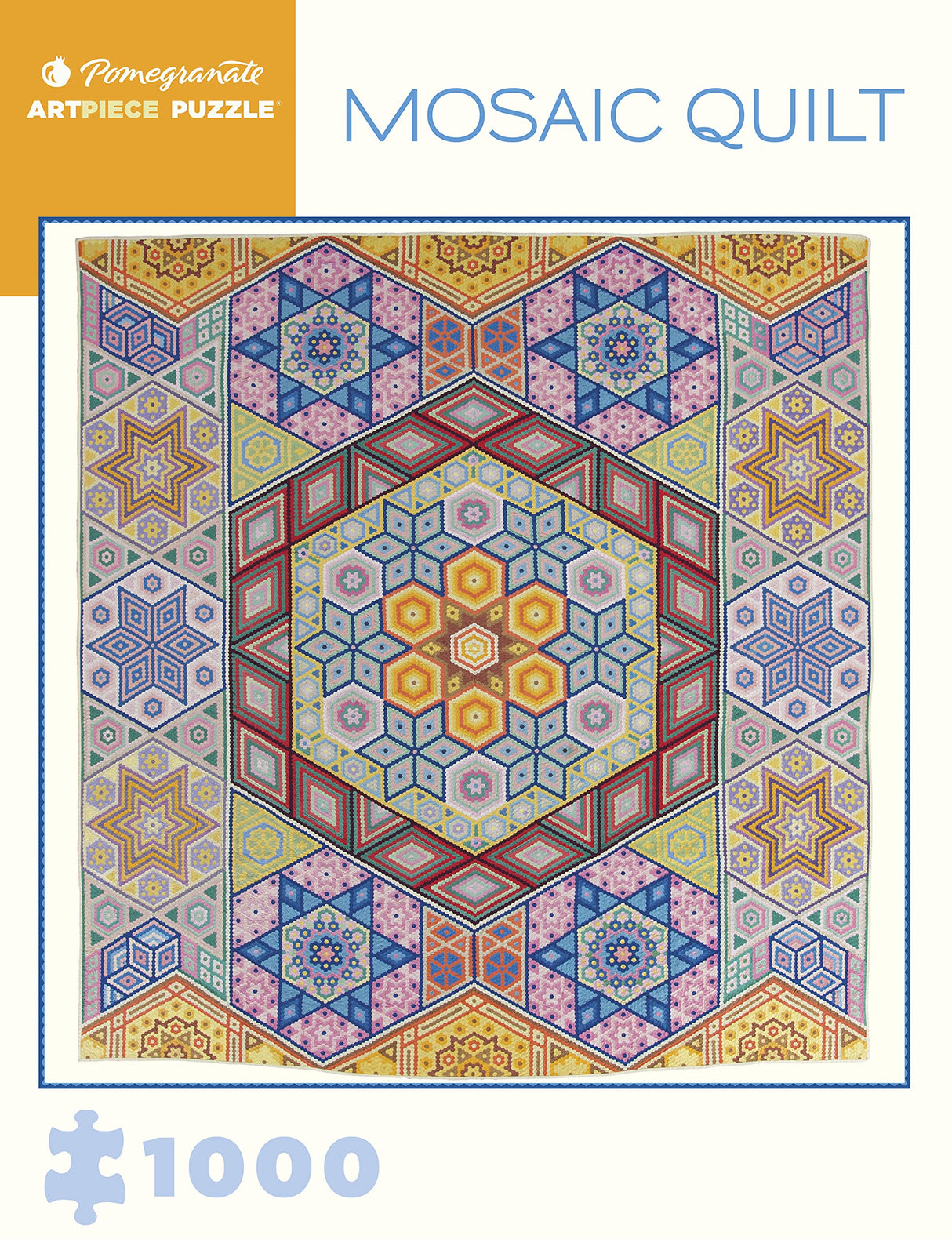 Pomegranate 1000-Piece Jigsaw Puzzle for Adults, Mosaic Quilt, Matte Finish, Snug Fit Pomegranate