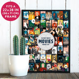 Ridley's: 50 Must-Watch Movies Bucket List 1000-Piece Puzzle - Movie Lovers Gift - Unique Art Style - Movie Room Décor Ridley's