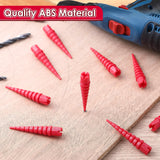 Gulfmew Wood Anchor, Stripped Screw Hole Repair Kit for Wood, Door, Fixing Stripped Screw Holes, Fits Wood Screws Sizes #2 to #16, Screw Holes from Stripped to Gripped, Red (10) Gulfmew