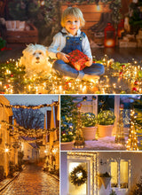 66FT 200 LED Christmas Tree Lights, Twinkle Fairy Lights String with 8 Flashing Modes String Lights for Indoor Bedroom Outdoor Christmas Trees Garland Wreath Holiday Decorations, Warm White Minetom