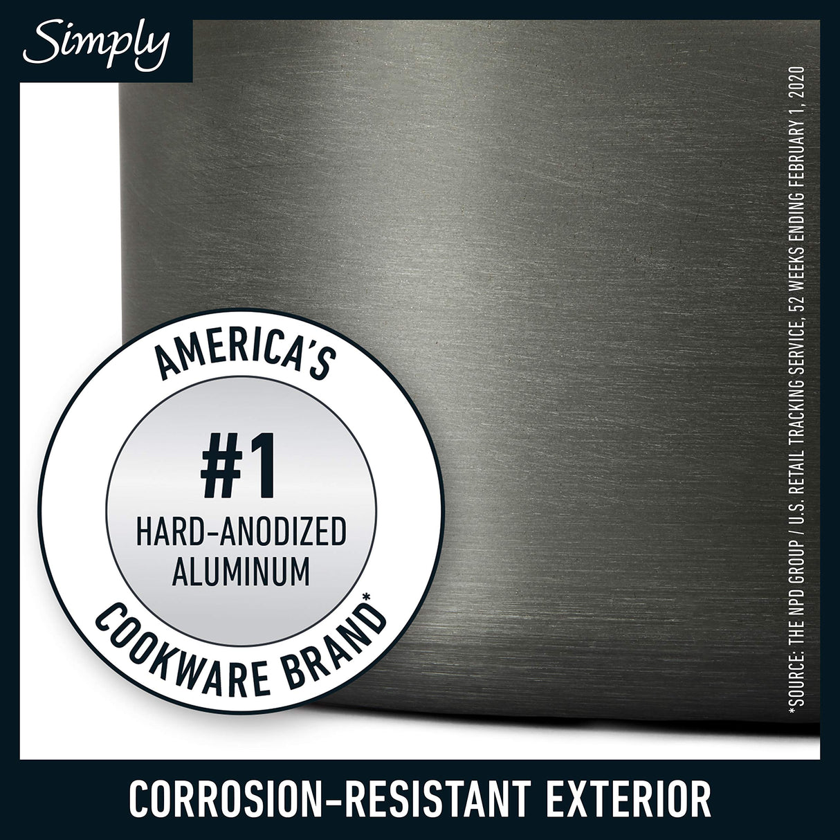 Calphalon 10-Piece Non-Stick Kitchen Cookware Set, Black Pots & Pans with Stay-Cool Stainless Steel Handles, Hard-Anodized Aluminum for Even Heating Calphalon