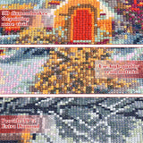 wifreo 5D Diamond Painting Christmas Snow Scene, Diamond Painting by Number Kits for Adults Kids, Round Drill Embroidery Cross Stitch for Home Wall Decor Office Decoration (15.7x11.8inch) wifreo