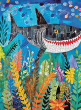 Cross & Glory - Beneath The Waves: Shark's Colorful Realm - 1000 Piece Jigsaw Puzzle for Adults & Kids 12+ | Vibrant Oceanic Art | Satin Finish | 20x27 Inches Cross & Glory