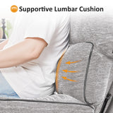 MCombo 60" Wall Hugger Power Loveseat Recliner Sofa with Adjustable Headrest, RV Reclining Loveseat with USB and Type C Charge Ports for Living Room 6924 (Light Grey) MCombo