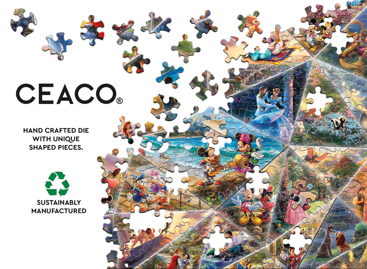 Ceaco - Thomas Kinkade - Disney Collage - 2000 Piece Jigsaw Puzzle Ceaco