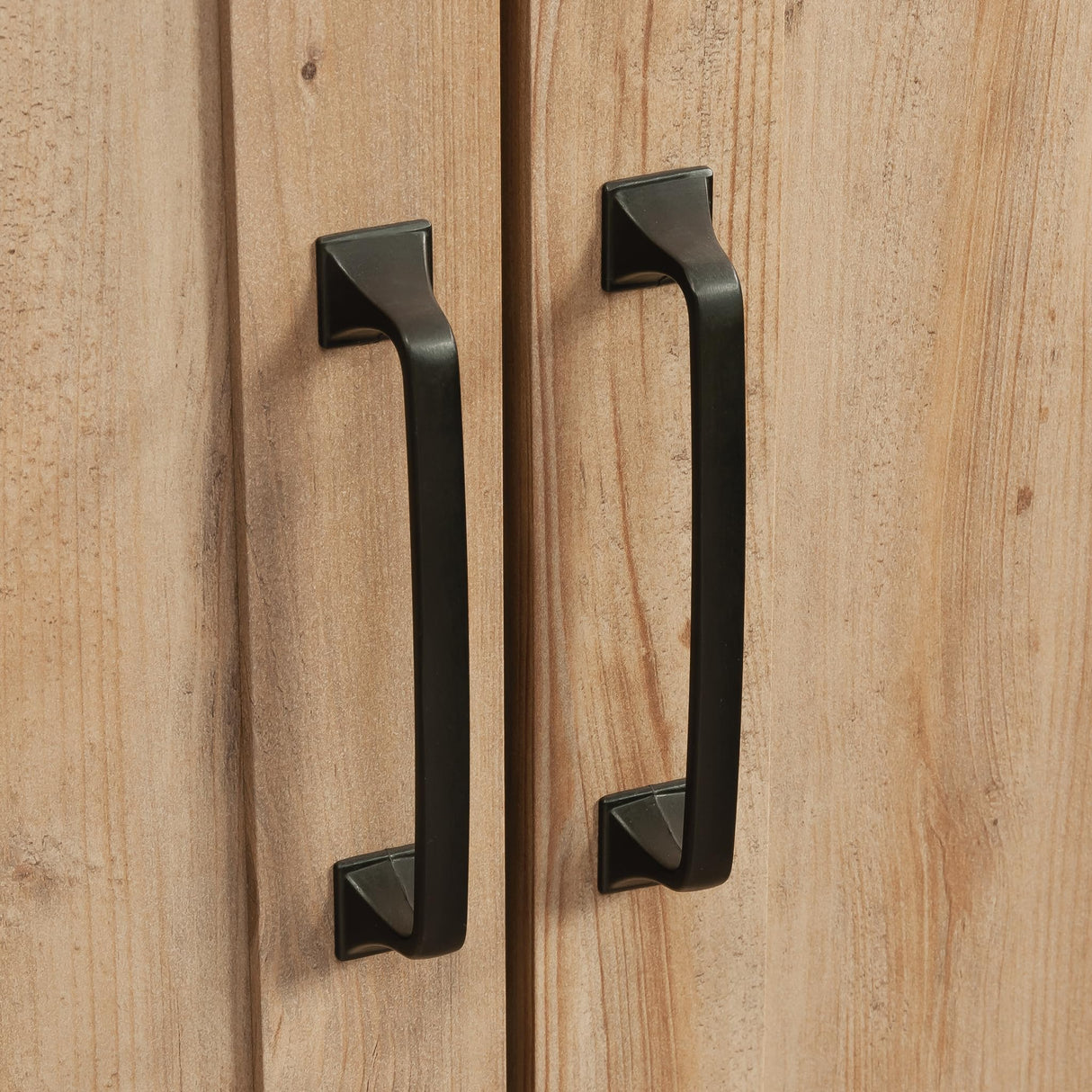 Sauder Select Bookcase with Doors, Khaki Pine Finish Sauder