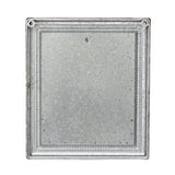 Stonebriar Rustic Galvanized Metal Magnetic Memo Board for Wall with Clip and Wire Basket Stonebriar