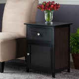Winsome Eugene Accent Table, 18.90"W x 14.96"D x 25"H, Espresso Winsome