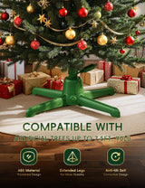 DG-Direct 360° Rotating Christmas Tree Stand, Up to 7.5ft, 90lb Artificial Christmas Tree, Fits 0.8–1.5" Tree Poles, Spinning Christmas Tree Stand, Christmas Tree Revolving Base with Remote Control DG-Direct