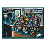 YouTheFan unisex adult NFL "A Nailbiter" Purebred Fans 500pc Puzzle A Real Nailbiter , Team Colors, 500 Piece US YouTheFan