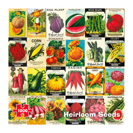 Re-marks - Heirloom Seeds 1,000-Piece Jigsaw Puzzle Re-Marks
