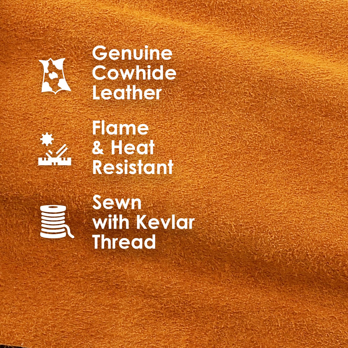 Houseables Leather Welding Apron, Fire Resistant Welder Smock, 23 x 35 Inch, Large, 2 Pockets, Kevlar Stitching, Safety Accessory For Blacksmithing, Carpentry, Torch Work, Roofing, Woodworking, Garage Houseables