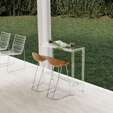 Sumerflos Clear Acrylic Counter Height Table - Versatile Rectangular High Top for Indoor & Outdoor Use Sumerflos