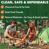 Superior Trading Fire Starter Pods in Resealable Packs - Fire Starters for Campfires, BBQ, Grill, Pit, Wood Stove & Charcoal Starter, 15-20-Min Burn, 30 Extra Large Pods, USA Made, Brown, 3.2 Lbs Superior Trading Co.