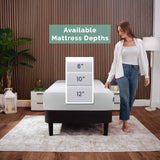 Nestl Green Tea Twin Mattress 8 Inch - Cooling Graphite Memory Foam Twin Mattress for Kids, Fiberglass Free Twin Bed Mattress in A Box, Pressure Relief Supportive Bed in A Box, CertiPur-US Certified Nestl