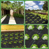 1.3FT x 50FT Weed Barrier Landscape Fabric Heavy Duty, 3.2oz Premium Gardening Weed Control Mat with 10 U-Shaped Securing Pegs, Ground Cover for Garden Beds, Farming, Underlayment, Commercial Driveway Kijamilee