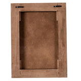 Sintosin Farmhouse Arched Mirrors for Wall Decor Living Room 16 X 12 Inch, Hanging Distressed Rectangular Carved Wood Frame Entryway Mirror, Handmade Antique Bathroom Mirrors for Over Sink Sintosin