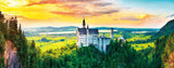 Pintoo Panoramic Jigsaw Puzzles 4000 Piece for Adults - Sunset of Neuschwanstein Castle, Germany Beautiful Plastic Puzzle for Home Decor Zero Dust Easy Storage [H2318] Pintoo